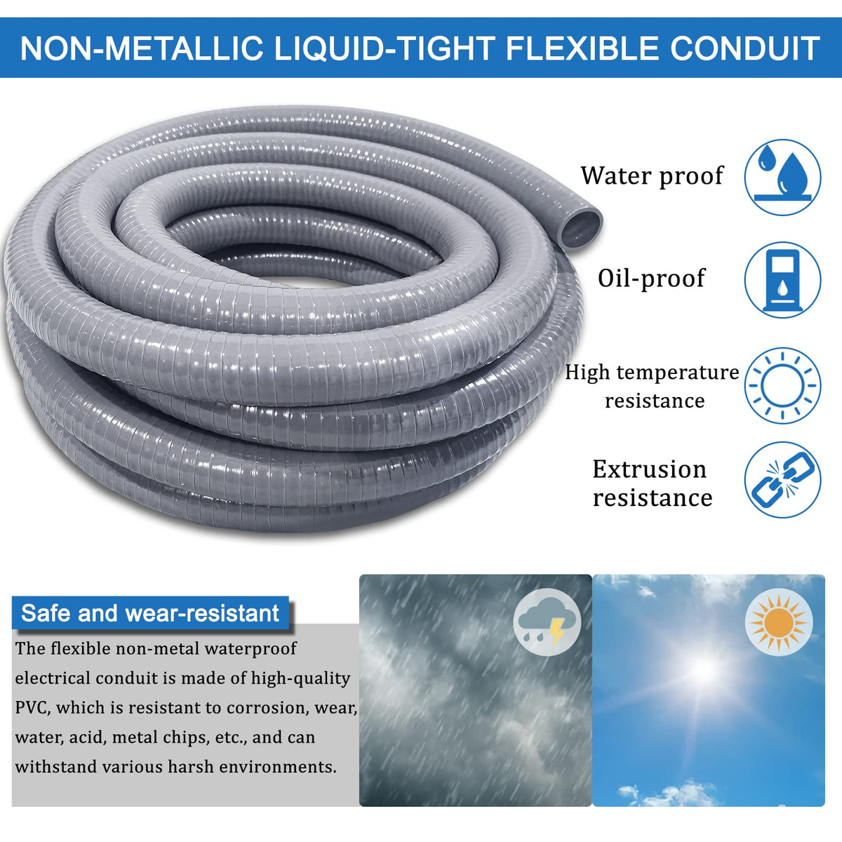 Ansgery 1/2 in conduit 90-degree fittings provide flexible routing with reliable seals