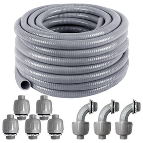 Ansgery liquid tight conduit 50 ft ready for outdoor electrical installs