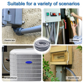 Ansgery straight and angle fittings included for versatile electrical installs