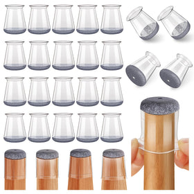 Ansible 24pc package of chair leg protectors guards hardwood floors from scratches.