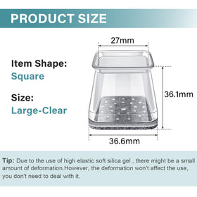 Ansible chair leg protectors help chairs glide smoothly for easier repositioning.