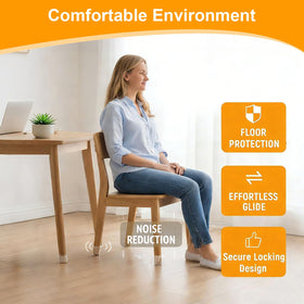 Ansible irregular-leg protector fits diverse furniture shapes while reducing noise.