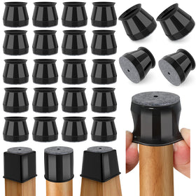 Ansible chair leg protectors with silicone felt pads protect hardwood floors.