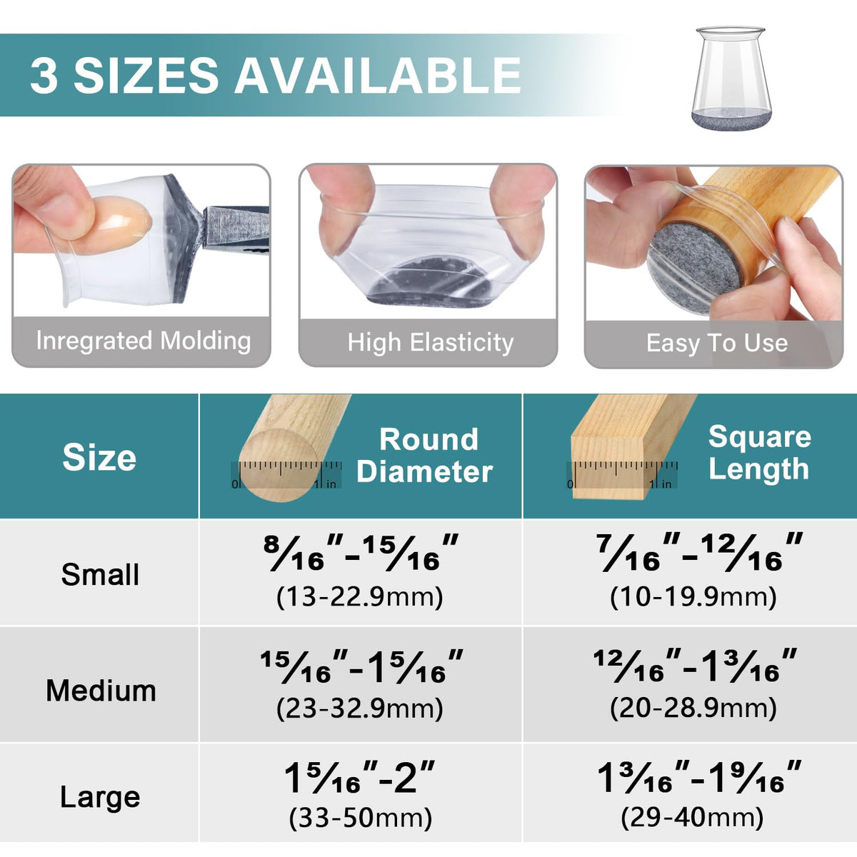 Ansible felt-bottom inseparable design eliminates detached pads.