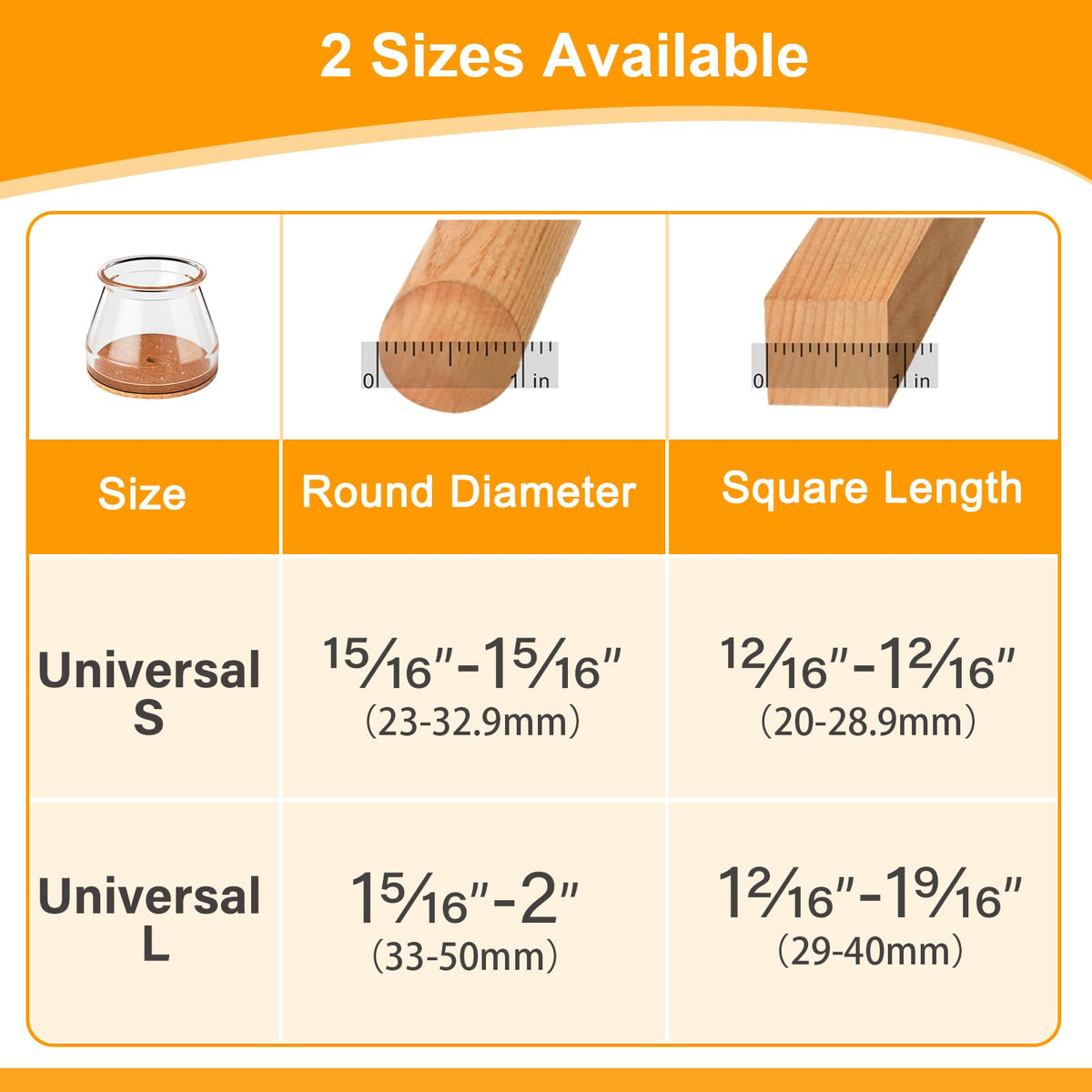 Ansible floor protectors cushion movements and reduce floor wear and noise.