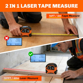 Ansigtny laser distance readout reaches 197 ft for quick site measurements.