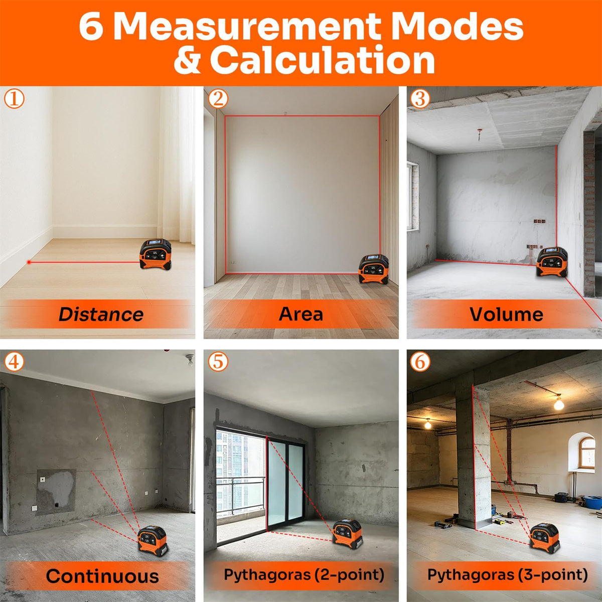 Ansigtny magnetic end hook securely attaches to metal surfaces for steady measurements.