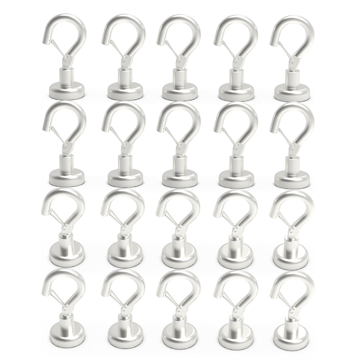 Ant Mag heavy-duty snap hook holds 22 lbs on steel, ideal for pantry organization.