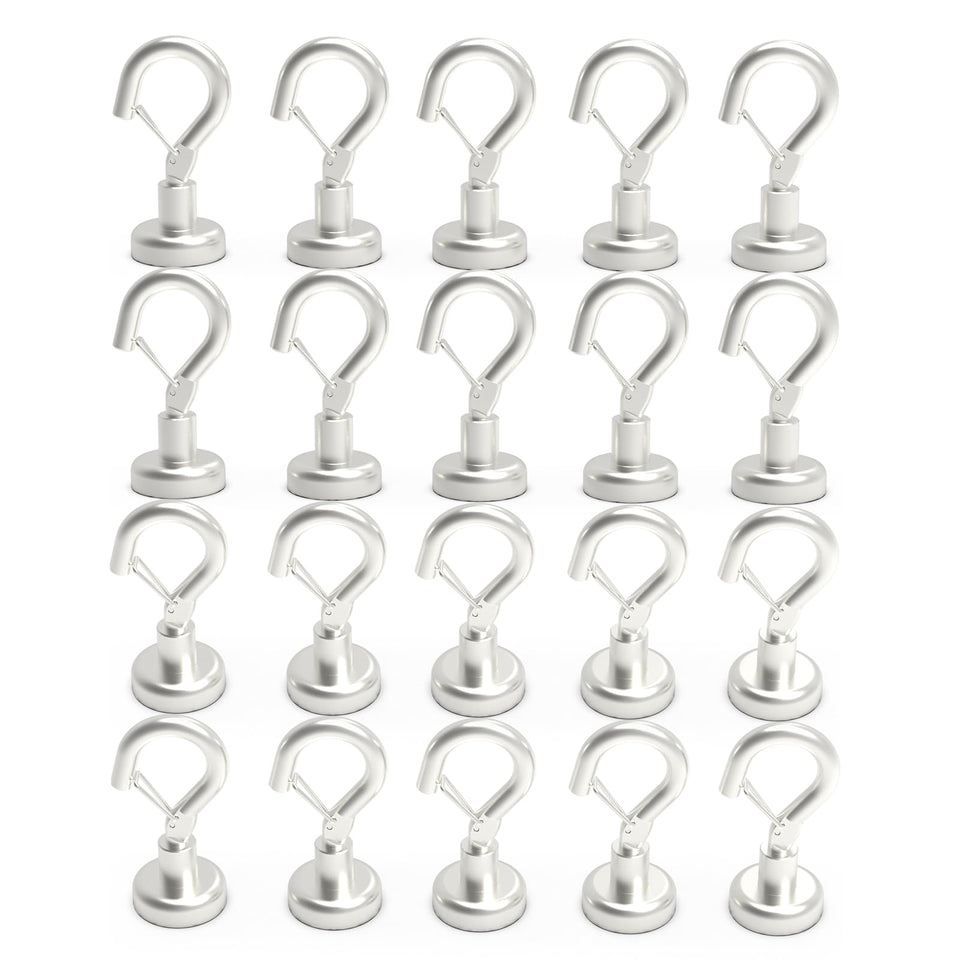 Ant Mag heavy-duty snap hook holds 22 lbs on steel, ideal for pantry organization.