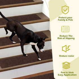 ANTDLE stair treads 8x30-inch universal fit for most indoor stairs.