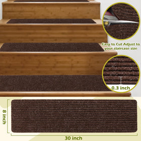 ANTDLE stair treads cushioned anti-fatigue surface for comfortable stair climbs.