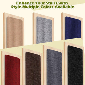 ANTDLE stair treads machine washable for easy cleaning and maintenance.