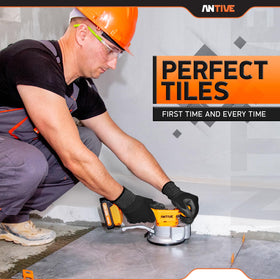 Antive cordless tile lifter with one-hand control for smooth operation.