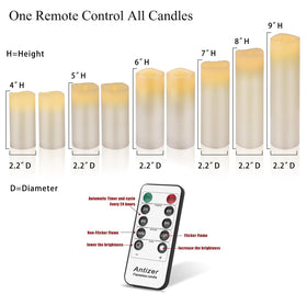 antizer flameless ivory 6-inch pillar candle creates soft mood lighting
