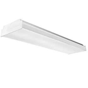ANTLUX 2FT LED Wraparound Light brightens a garage with efficient glare-free illumination.