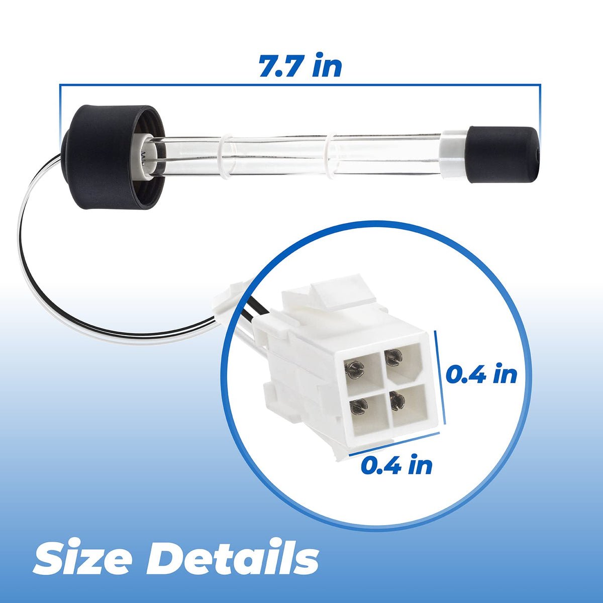 ANTOBLE Clear Ray XL bulb longevity graphic implies 9000+ hours life.