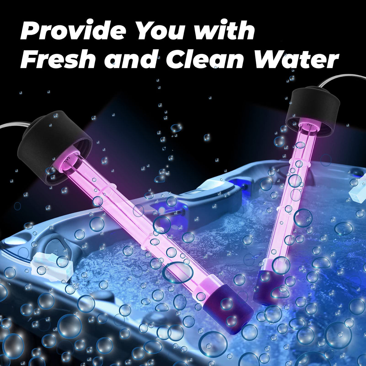 ANTOBLE spa UV light with enclosure emphasizes durable construction.