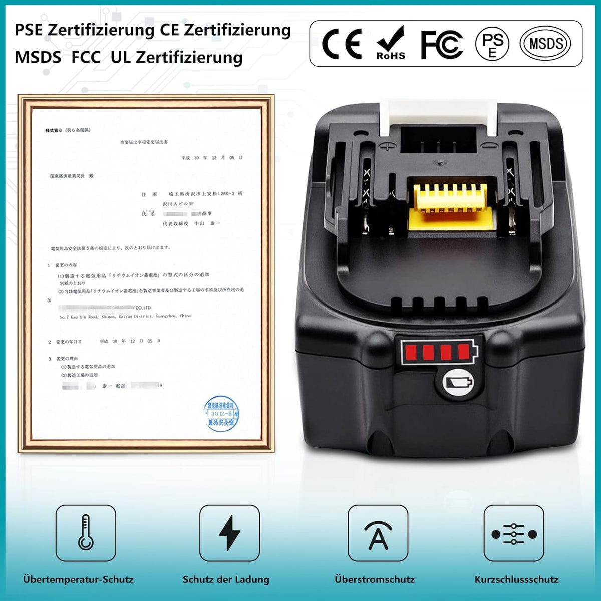 ANTOOLOCKER 18V compatibility chart with Makita tools.
