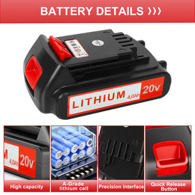ANTOOLOCKER 20v battery overheating protection icon for safe use