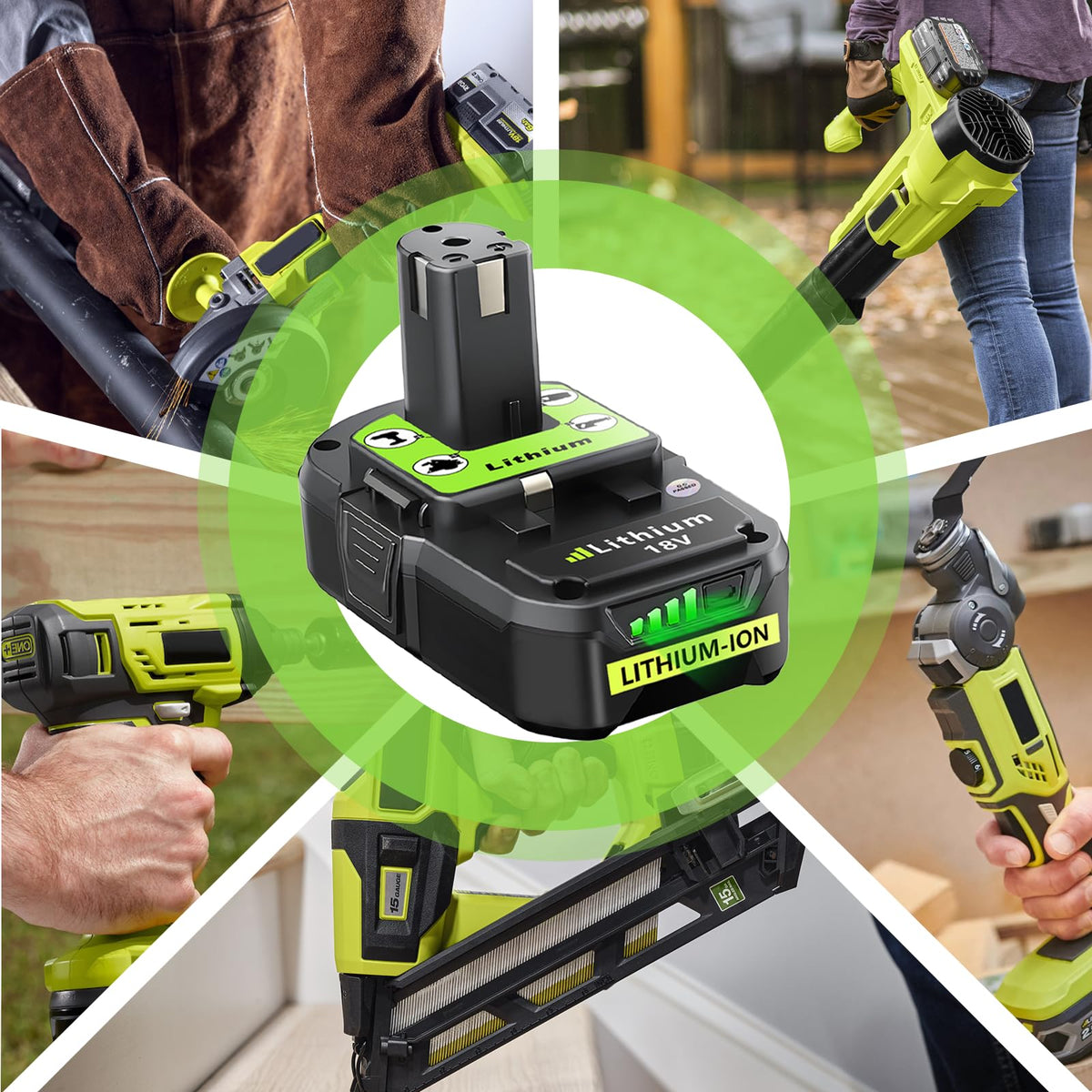 ANTOOLOCKER battery powering cordless tools in garden or workshop
