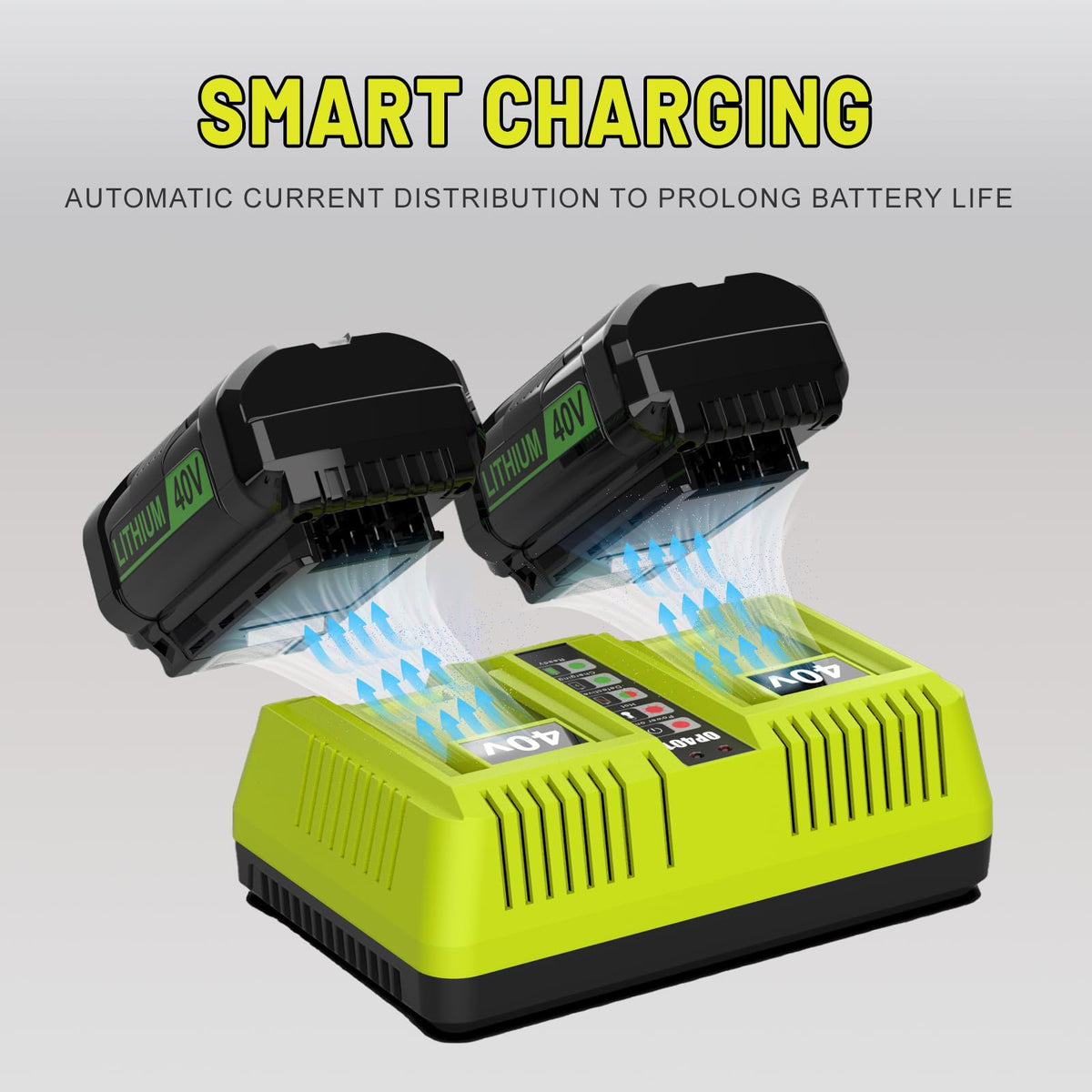 ANTRobut OP401 charger with detachable power cord for easy storage.