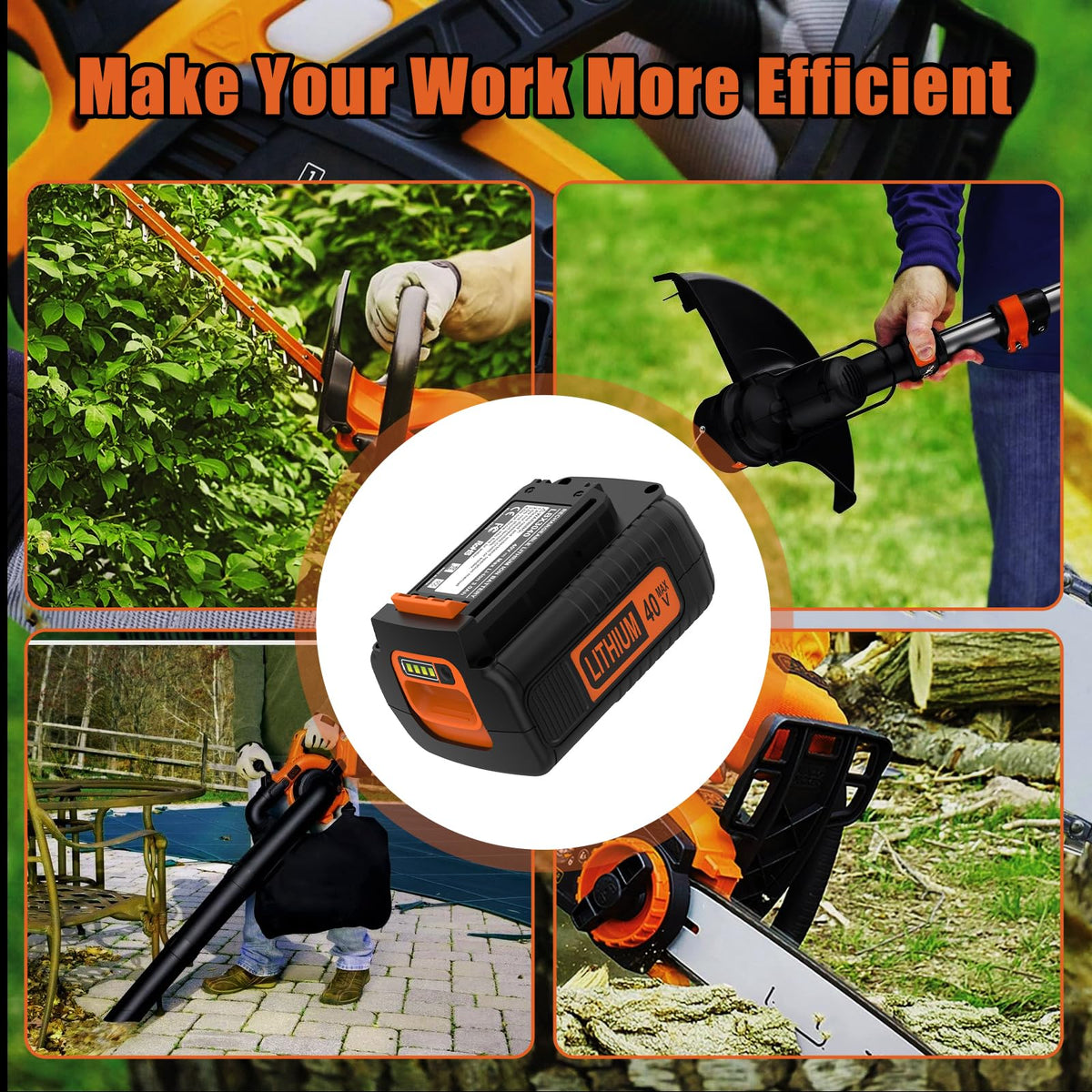 ANTRobut LBXR2036 40V battery in hand, compact design for easy replacement