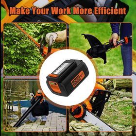 ANTRobut LBXR2036 40V battery in hand, compact design for easy replacement