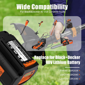 ANTRobut LBXR36 40V battery with tool, lightweight feel and reduced fatigue