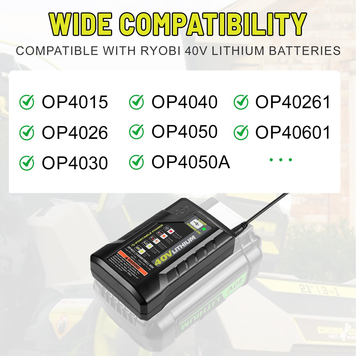 ANTRobut OP404 replacement charger with diagnostic LED indicator for quick status check