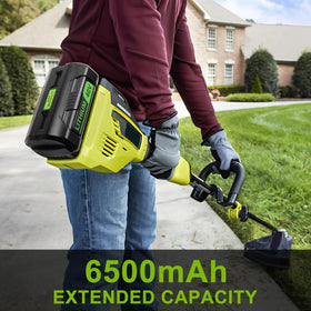ANTRobut Ryobi 40V battery LED status indicator assists monitoring power.
