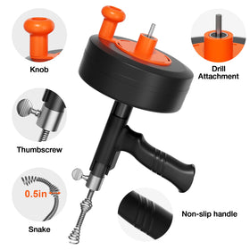 ANTSYLVE Drain Auger protective gloves keep hands clean during use.