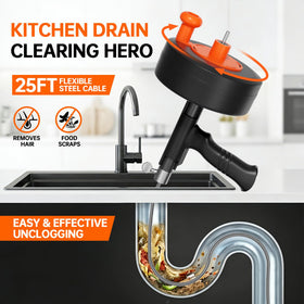 ANTSYLVE drill adapter attachment enables powered cleaning for stubborn obstructions.