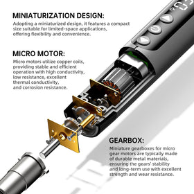 ANVANNA mini electric screwdriver with LED light demonstrates illuminated work area for detail work.