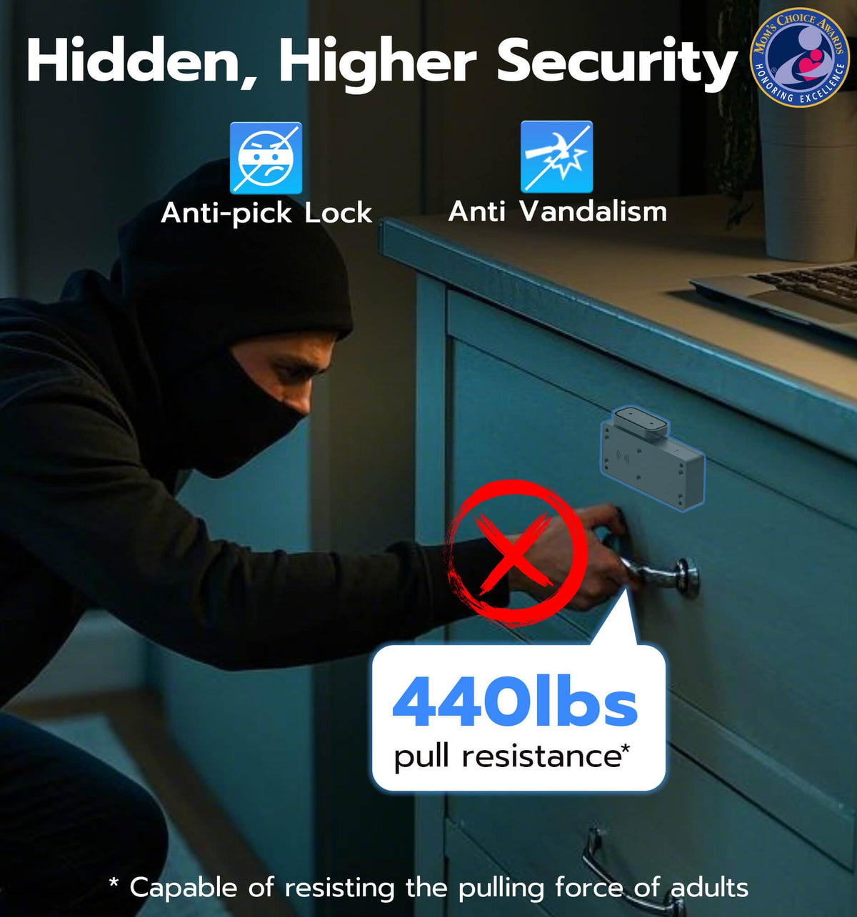 Anweller Smart Cabinet Lock NFC activation supports quick unlock