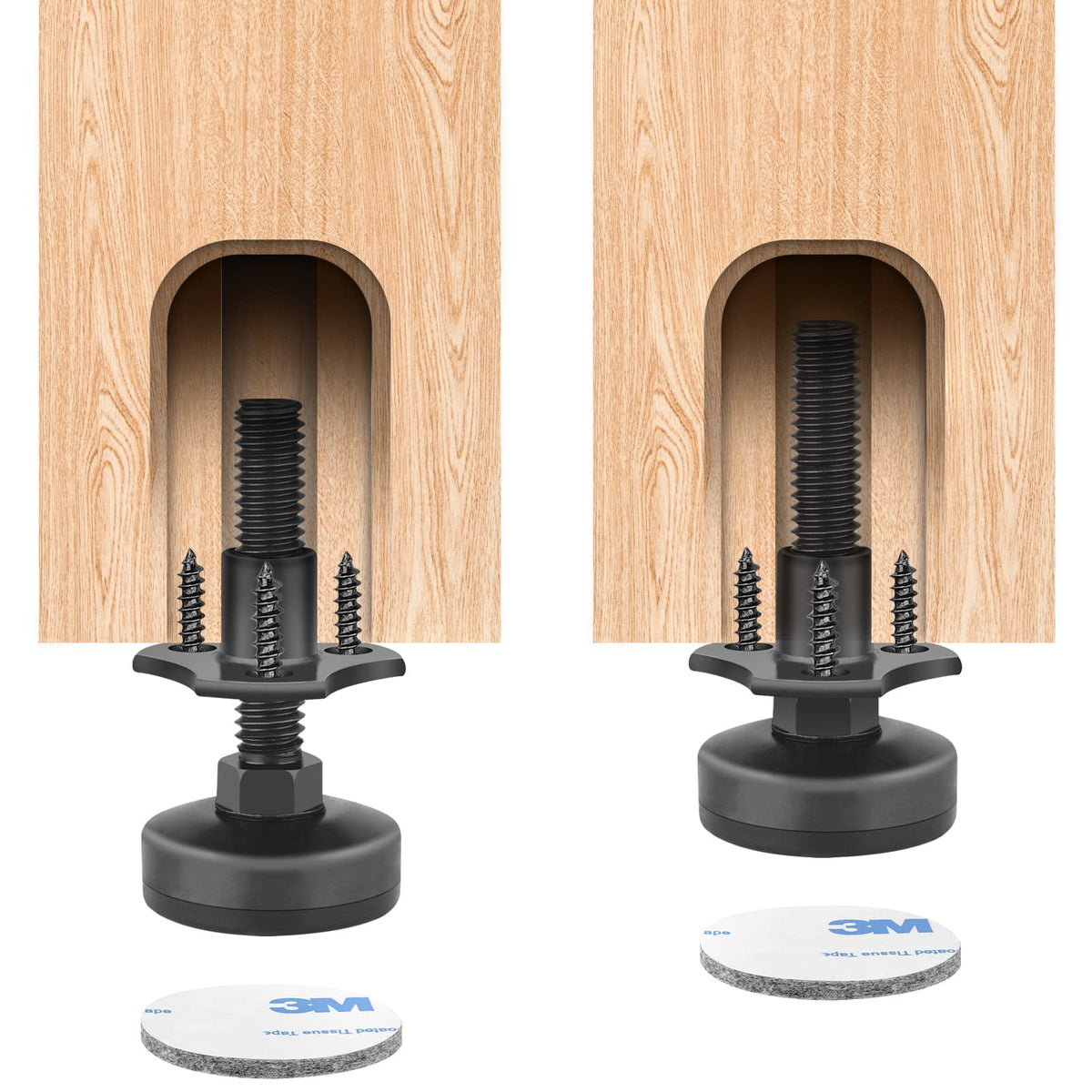 Anwenk 3/8-16 thread adjustment for quick height customization
