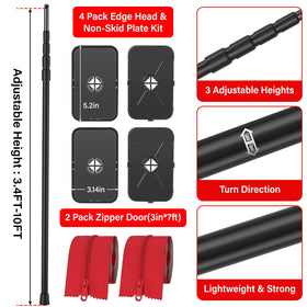 ANWEOR anti-slip sponge pad protects ceiling and stabilizes pole