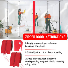 ANWEOR zipper rolls and cutter for fast barrier assembly
