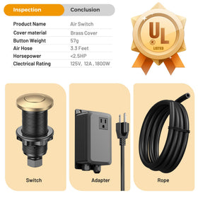 ANWOLL air switch universal compatibility supports major disposals for retrofits.