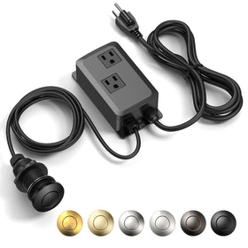 ANWOLL garbage disposal air switch kit dual-outlet view highlighting flexible power options
