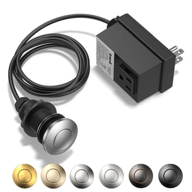 ANWOLL garbage disposal air switch kit front view shows a clean, wireless control for a clutter-free countertop.