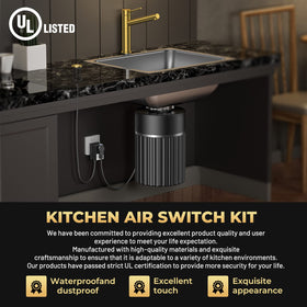 ANWOLL Moen-compatible push button for cohesive kitchen control