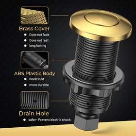ANWOLL UL-listed sink top button with clear compliance