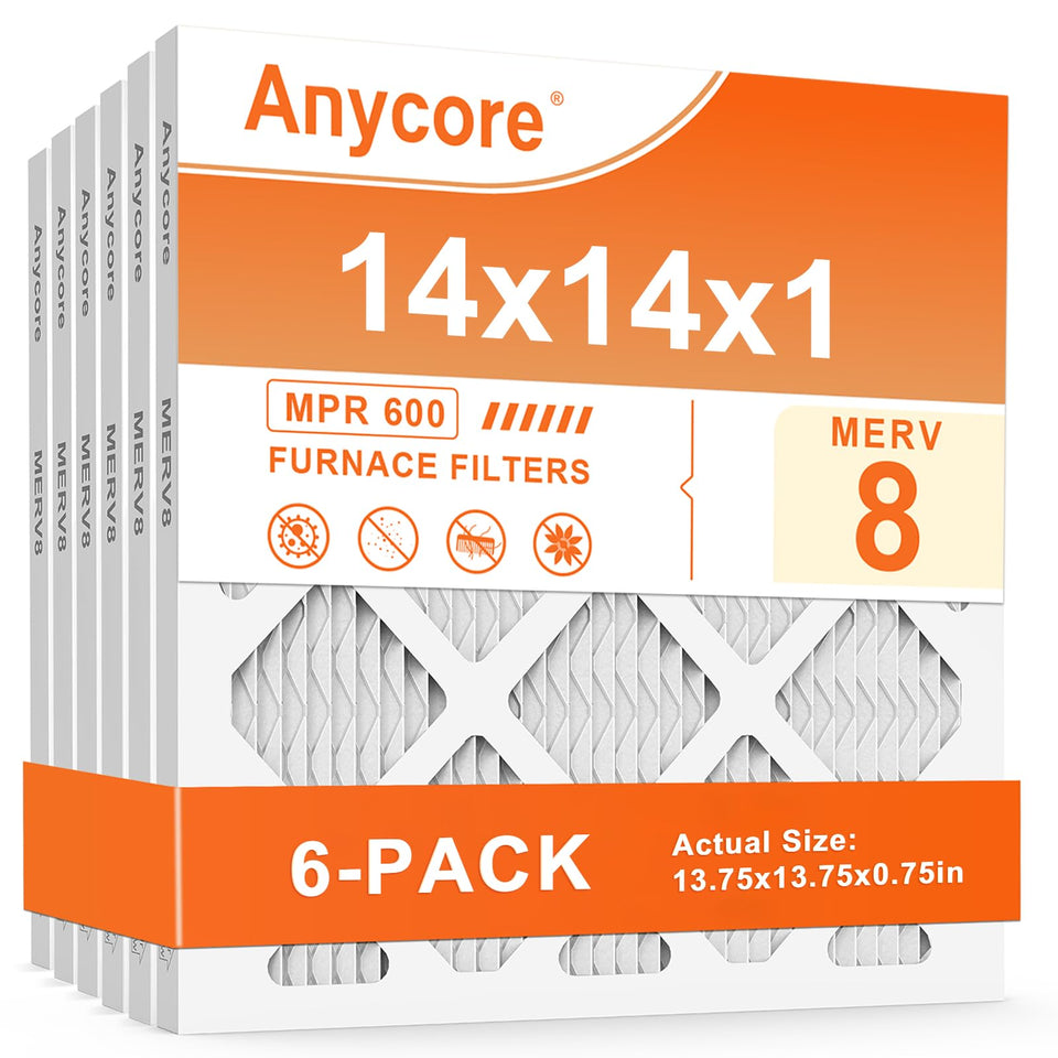 Anycore 14x14x1 air filter pack front view for easy installation