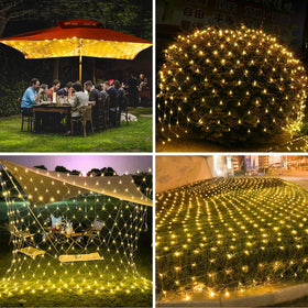 Anycosy easy-install net lights for patio or garden
