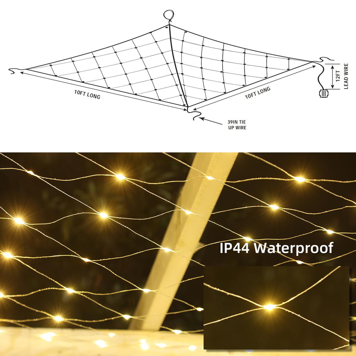 Anycosy fairy net lights add magical ambience for events