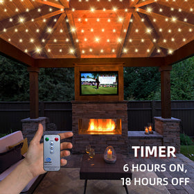 Anycosy net lights with remote control enable easy dimming and timing