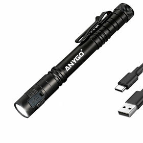 ANYGO rechargeable pen light with high beam for precise inspection tasks.