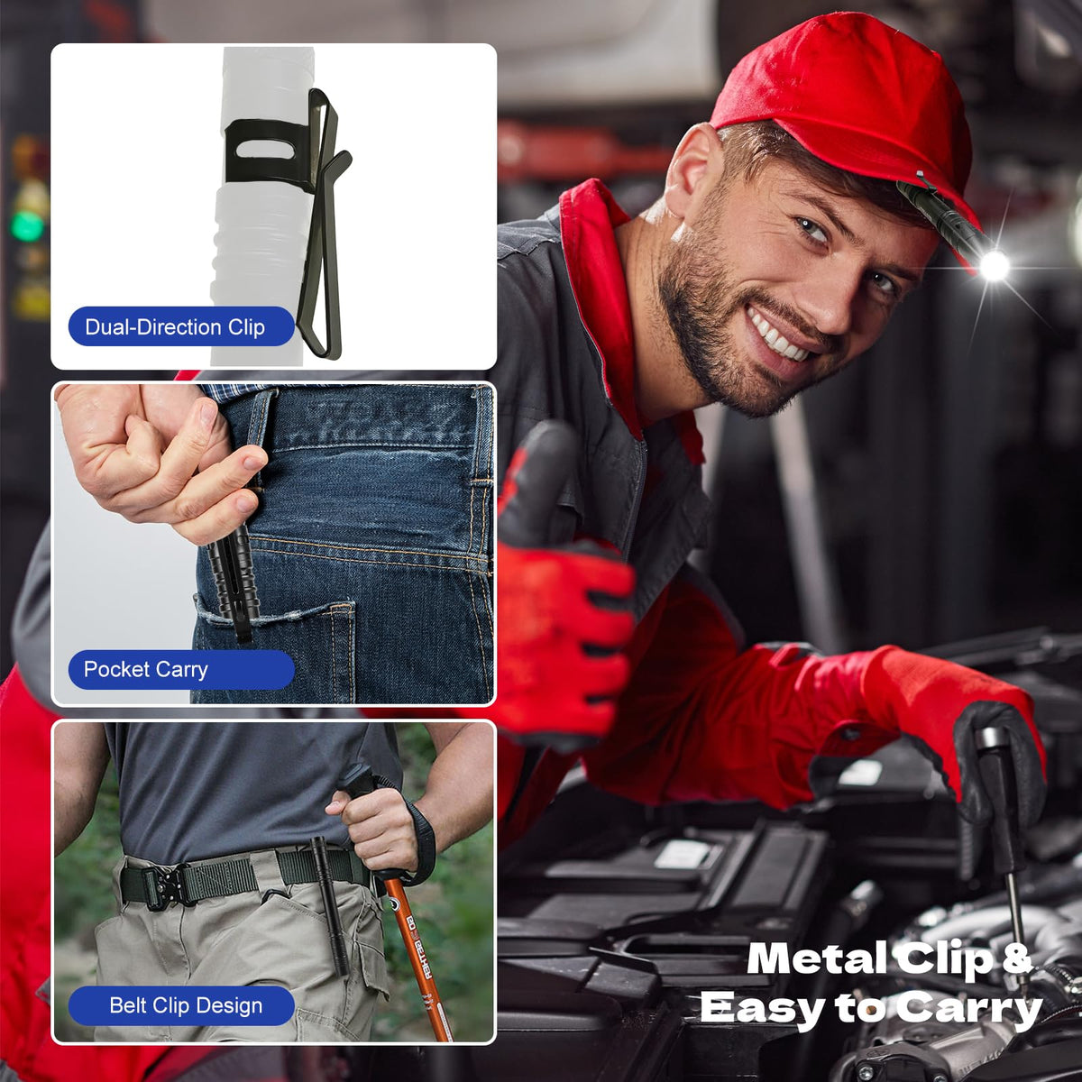 ANYGO waterproof mini flashlight offers reliable light in wet or rugged conditions.