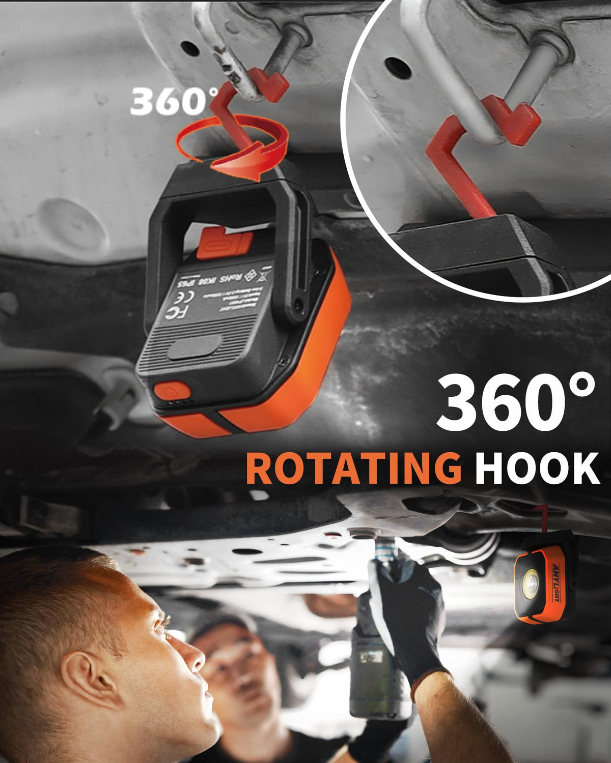 AnyLight IP65 waterproof design endures rain during outdoor projects.