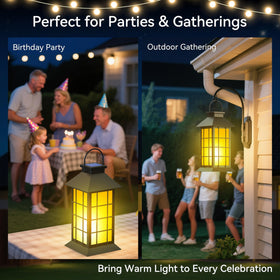 Anyperfect garden lanterns illuminate patios and balconies with inviting glow.